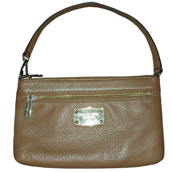 MICHAEL Michael Kors Handbags - MICHAEL MICHAEL KORS JET SET PEBBLED LEATHER WRISTLET